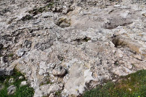 Effetti della superficie rocciosa scoperta - Parco della Murgia Materana