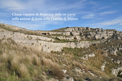 Sezione di Forra della Gravina di Matera