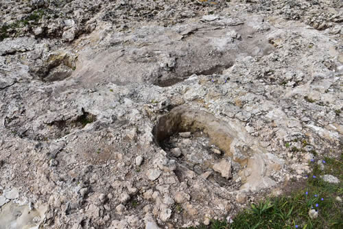 Effetti della superficie rocciosa scoperta - Parco della Murgia Materana