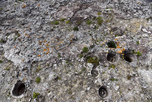 Effetti della superficie rocciosa scoperta - Parco della Murgia Materana