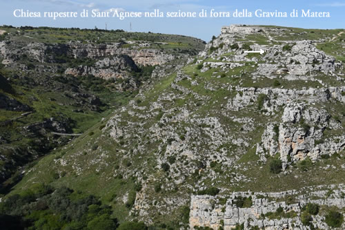 Sezione di Forra della Gravina di Matera