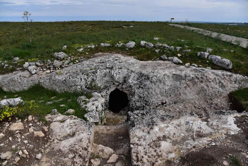 Effetti della superficie rocciosa scoperta - Parco della Murgia Materana