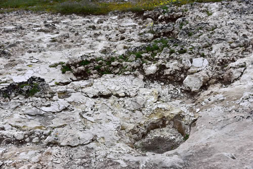 Effetti della superficie rocciosa scoperta - Parco della Murgia Materana