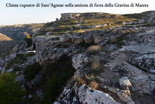 Sezione di Forra della Gravina di Matera