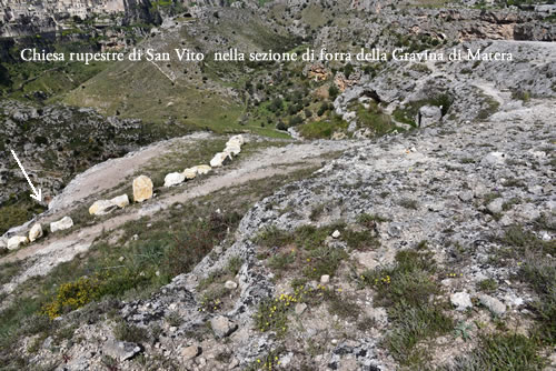 Sezione di Forra della Gravina di Matera